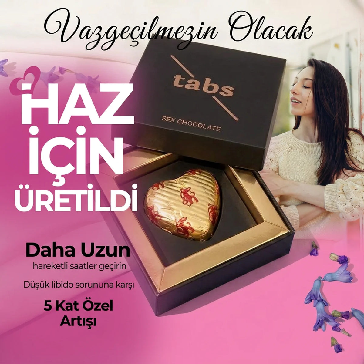 TrTabs™ Afrodizyak Etkili Çikolata